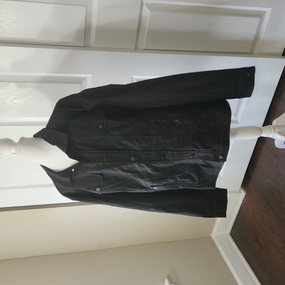 TRIUMPH OVER TRAGEDY MENS LIGHT WEIGHT TRUCKER JACKET BLACK COLOR SIZE XL - Picture 4 of 10